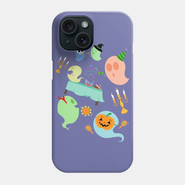 Ghost Party Phone Case by Ichigotofu