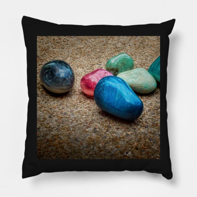 Polished Stones Two photography Pillow by art64