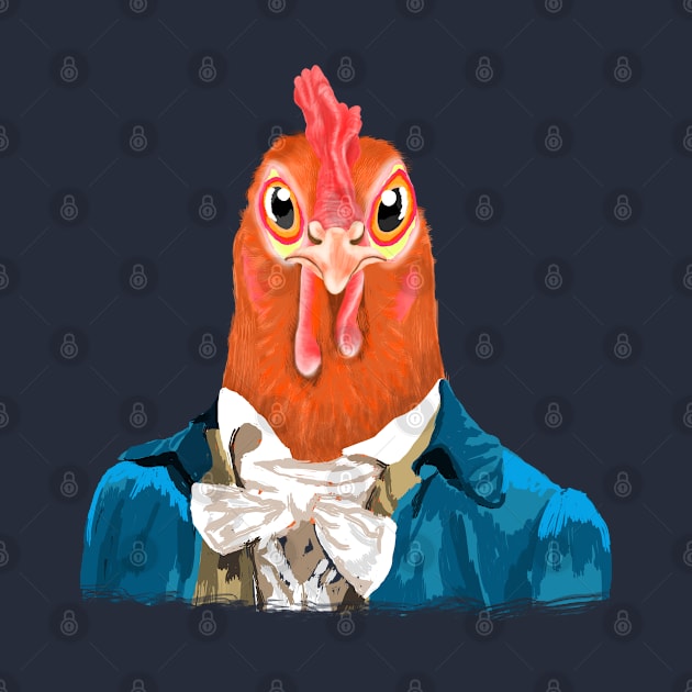 Vintage Chicken Musician by Spirit Animals 21