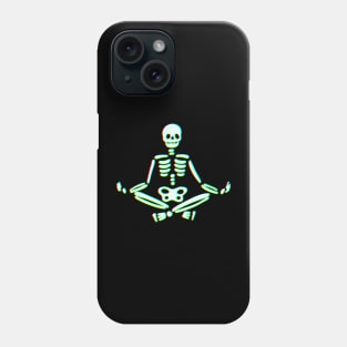 Meditating Skeleton Phone Case