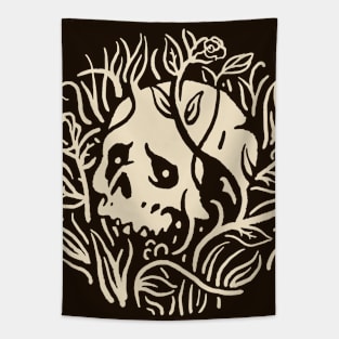 Skull in the Grass Tapestry