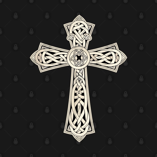 Irish Celtic Cross by AI Art Originals