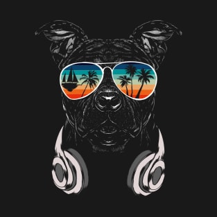 Dog with cool sun glasses for vacationers T-Shirt