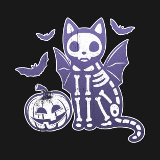 Halloween Cat violet T-Shirt