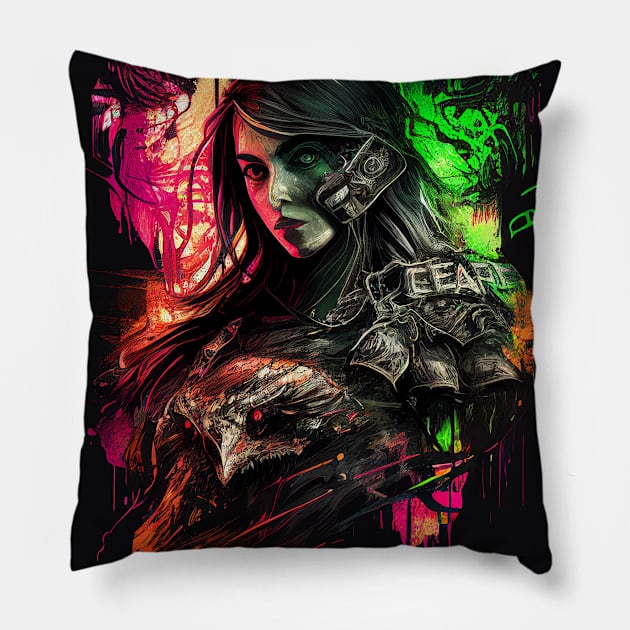 gamer Pillow by Sanzida Design