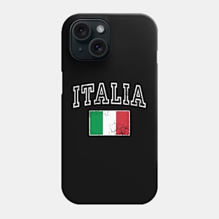 Italia Flag Italy Italian Vintage Distressed Fade Phone Case