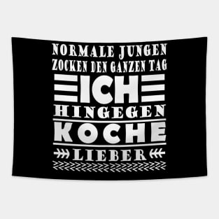 Kochen Koch Lecker Männer Chefkoch Spruch Tapestry