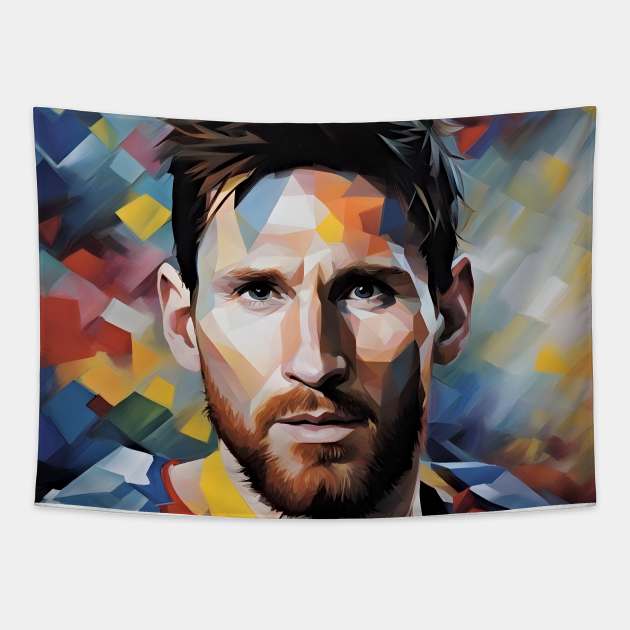 colofrul sketch with Messi Tapestry by bogfl