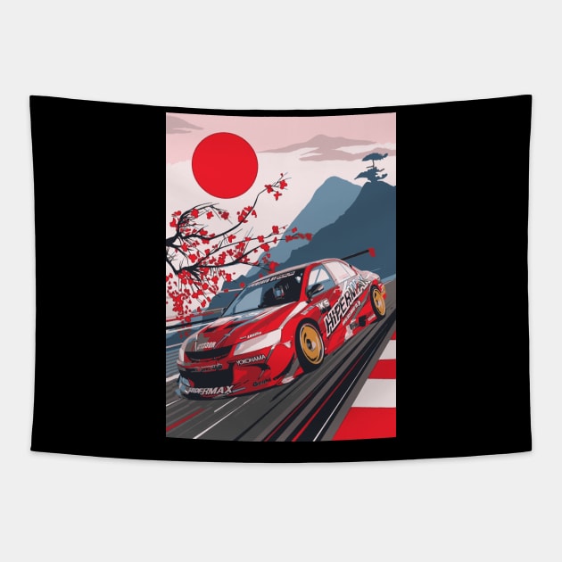 CT230R 05 Lancer Evolution VIII JAPAN Tapestry by cowtown_cowboy