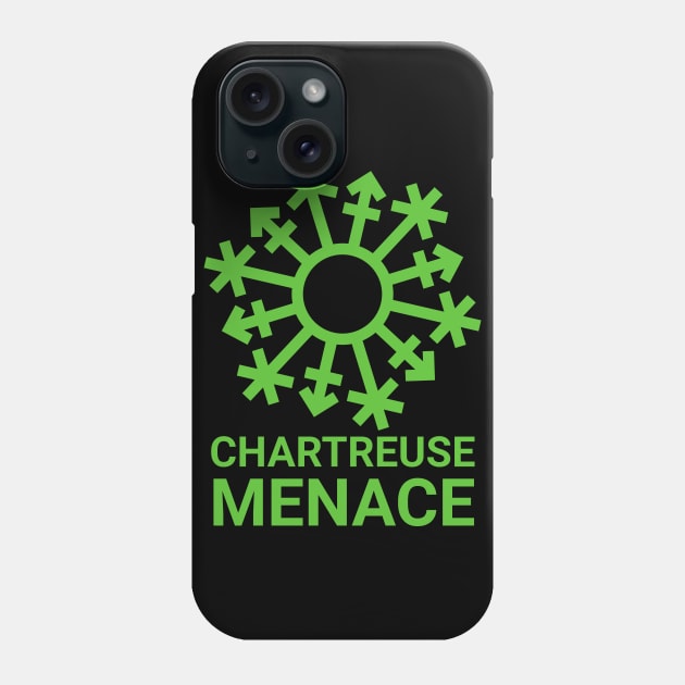 "Chartreuse Menace" Gender Snowflake - Green Phone Case by GenderConcepts