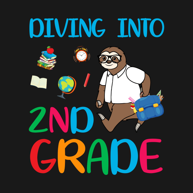 Diving Into 2nd Grade Dabbing Sloth Back To School by Camryndougherty