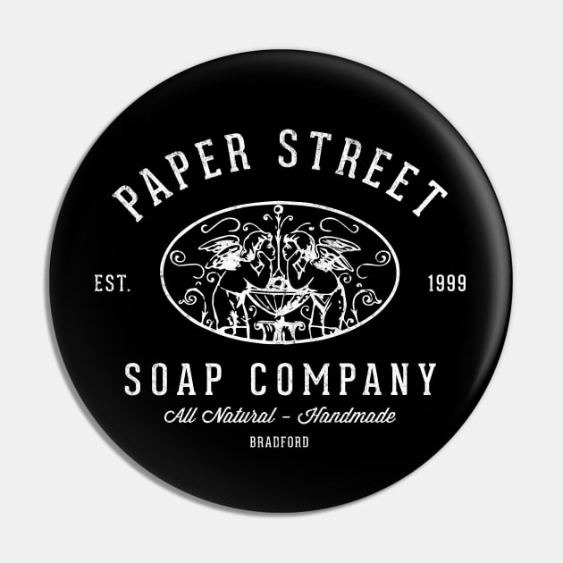 Paper Street Soap Company - vintage logo Pin by BodinStreet