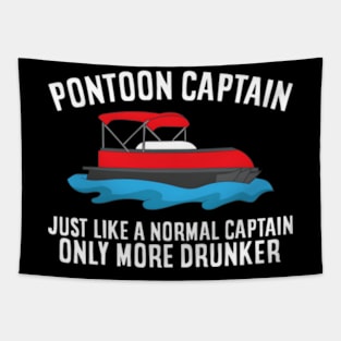 Pontoon Captain Boating Pontoon Captain Tapestry