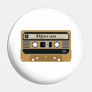 Djavan Vintage Classic Cassette Tape Pin