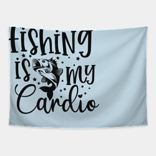 Fishing is my cardio Tapestry