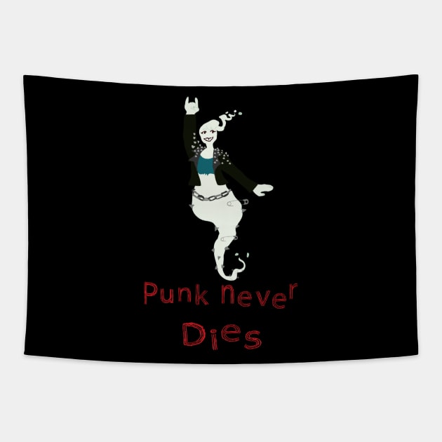 Punk Never Dies Tapestry by SarahTheLuna