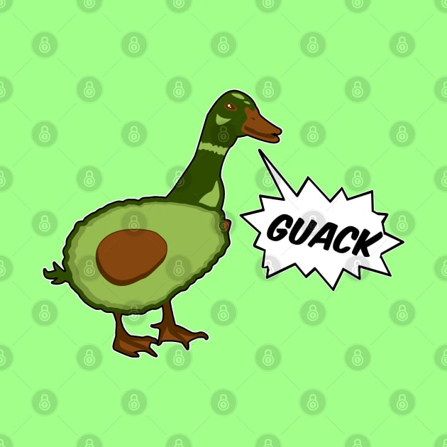 Guack! It's an Avocado Duck! by DigitalCleo