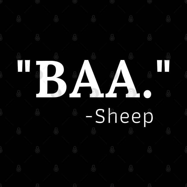 Sheep Says Baa by Artmmey