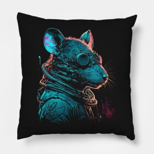 Cyberpunk NIMH rat Pillow