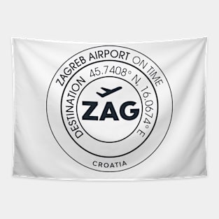 Airport ZAG ZAGREB Tapestry