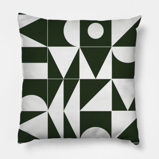 My Favorite Geometric Patterns No.15 - Deep Green Pillow