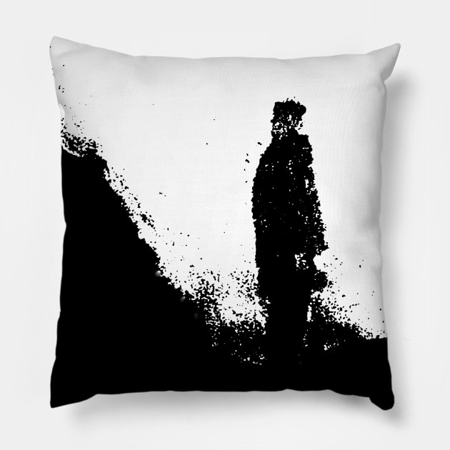 Man on the Path! Pillow by Mickangelhere1