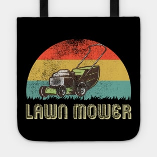 vintage retro lawn mower Tote