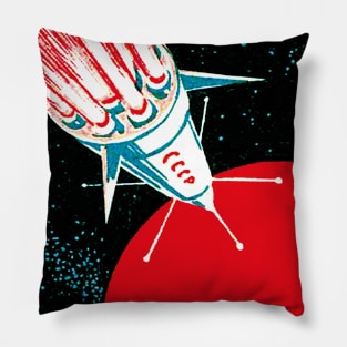 To Mars! - Soviet Space Art Pillow