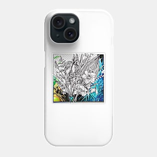 floral stamp Phone Case