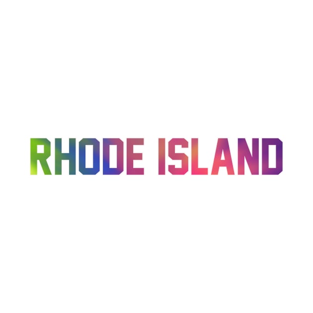Rhode Island Tie Dye Jersey Letter by maccm
