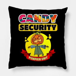 Halloween Candy Security - Jack o Lantern Pillow