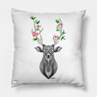 FLORAL STAG Pillow