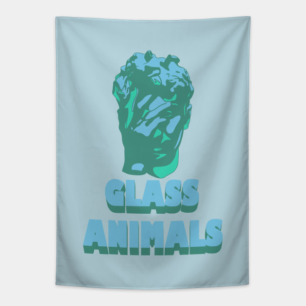 Glass Animals Dreamland Head and Logo Glass Animals Tapestry TeePublic