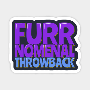 Cat Lovers Vintage Furr-nomenal Throwback Magnet