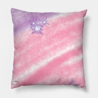 Pink Marron watercolor glitter sparkle art Pillow