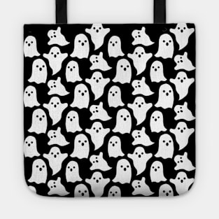 Black and white Halloween pattern design Tote