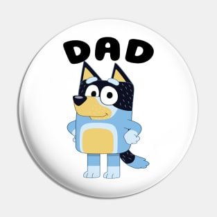 Bluey Dad Pin