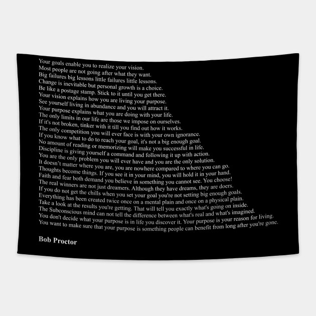 Bob Proctor Quotes Tapestry by qqqueiru