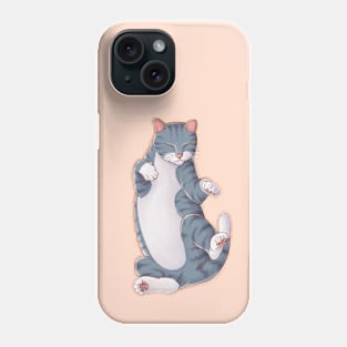 Sleepy Kitty (Grey) Phone Case
