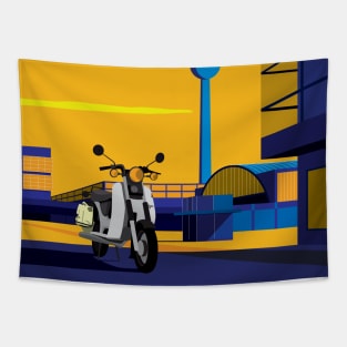 Berlin Moped Tapestry