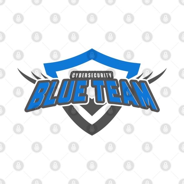 Cybersecurity Shield Blue Team Gamification Logo by FSEstyle