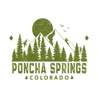 Poncha Springs Colorado Mountain Souvenir T-Shirt