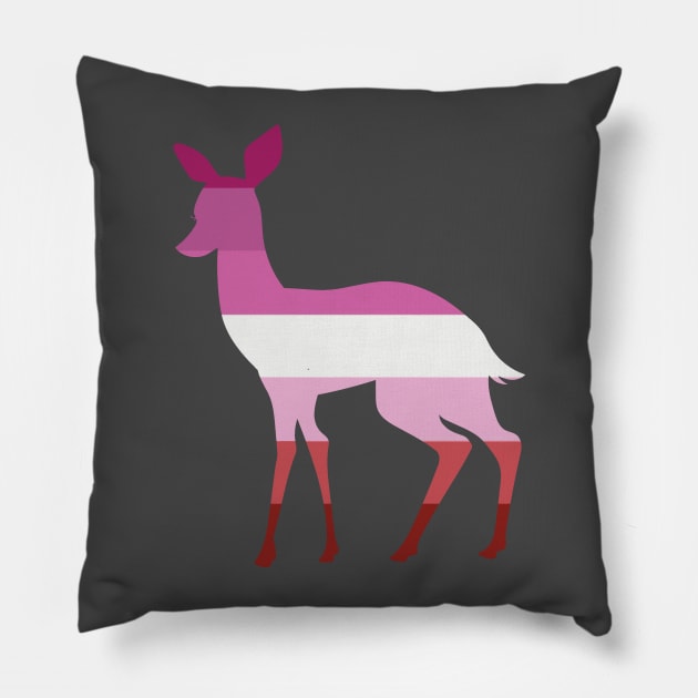 Lesbian Pride Doe Pillow by GeorgiaGoddard