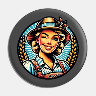 Bavarian Woman Pin