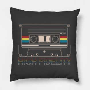 high fidelity cassette tape Pillow