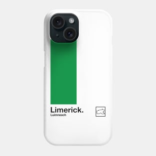 County Limerick / Original Retro Style Minimalist Poster Design Phone Case