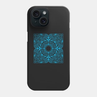 Cadboll Spirals - Blue Phone Case