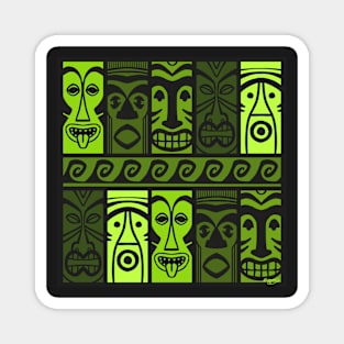 Palm Green Tikis! Magnet