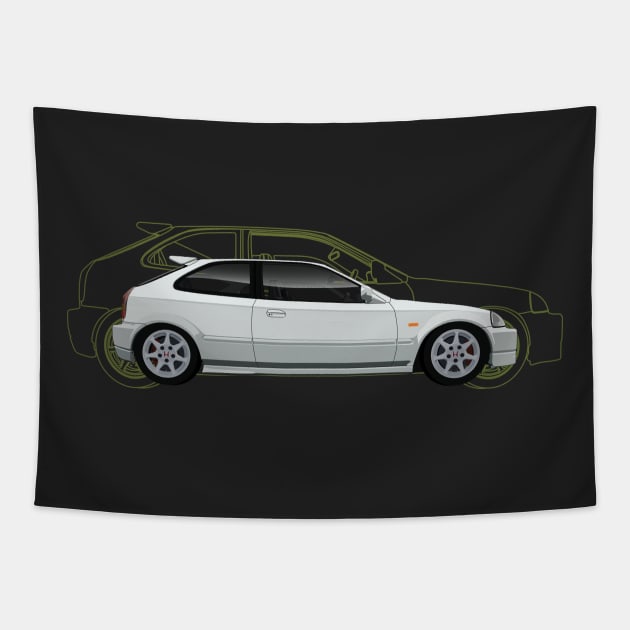 Honda Civic Tapestry by brendobar