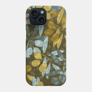 Olives branches pattern Phone Case